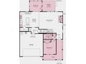 First floor plan showing kitchen, great room, and bedroom at 1406 Hubert Graham Way, Tega Cay, SC 29708
