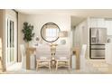 Bright dining room featuring a light wood table and woven chairs at 1311 S Branch Dr, Edgemoor, SC 29712