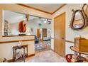 View into living room from entryway, high ceilings at 1725 Deer Run Rd, Catawba, SC 29704