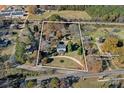 Aerial view showing home's location and lot lines at 104 Leslie Loop, Mooresville, NC 28115