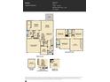 2-story home floor plan; 4 beds, 3.5 baths, loft, and 2-car garage at 4540 Potters Wheel Dr, Fort Mill, SC 29715