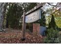 Galloway Towns community entrance sign with brick pillars at 2033 Bayou Trace Dr # Lot 7, Charlotte, NC 28262