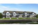 Modern townhome community with multiple units, featuring clean lines and attractive landscaping at 1186 Lost Cove Rd, Indian Land, SC 29707