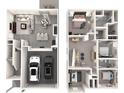 Two-story floor plan with 4 bedrooms, 2.5 baths and two-car garage at 209 Alden Ct, Shelby, NC 28152