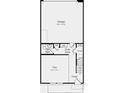 First floor plan showing garage, flex room, half bath, and foyer at 3244 Stelfox St, Charlotte, NC 28262