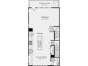 Upper floorplan with kitchen, casual dining, and outdoor living space at 3236 Stelfox St, Charlotte, NC 28262