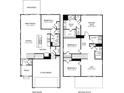 Two-story home floor plan, showcasing a two-car garage and loft at 913 Smithcliffs Trl, York, SC 29745