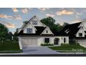Luxury home exterior featuring a two-car garage at 519 Winding Way # 5, Belmont, NC 28012