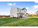 Two-story house with gray accents, double garage, and landscaped lawn at 113 Dublin Ct, Statesville, NC 28677