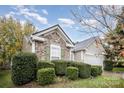 Front view of charming ranch home with stone accents at 105 Ranlo Ave, Gastonia, NC 28054