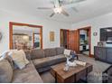 Spacious living room featuring a sectional sofa and coffee table at 501 W Maryland Ave, Bessemer City, NC 28016