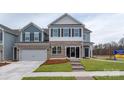 Two-story home with gray siding and stone accents at 4362 Bronze Blvd, Sherrills Ford, NC 28673