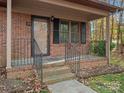 Brick front entrance with steps and black railing at 124 Ashleigh Ct, Fort Mill, SC 29715