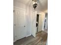 Convenient laundry closet with washer and dryer in hallway at 213 Eastwood Dr, Salisbury, NC 28146