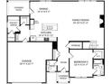 Main floor features kitchen, Gathering room, and bedroom 5 at 139 Balboa St # 030, Matthews, NC 28104