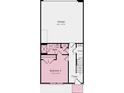 Lower level floor plan includes garage, bedroom, bathroom, and ample storage space at 517 Annie Lowery Way, Davidson, NC 28036