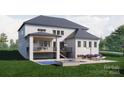 Home with pool, deck, and patio furniture in the backyard at 0 S Potter Rd # 1A, Waxhaw, NC 28173