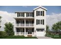 Two-story home with white siding, dark green windows, and a balcony at 155A Lookout Dam Rd, Statesville, NC 28625
