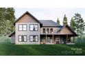 Two-story home with back patio, stone fireplace and balcony at 156A Lookout Dam Rd, Statesville, NC 28625