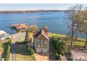 Stunning lakefront property with private dock and expansive views at 49412 Wood Land Dr, Norwood, NC 28128