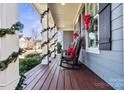 Spacious front porch offering views of the neighborhood at 518 Lakeview Dr, McAdenville, NC 28101