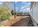 Large backyard with cleared area and some dirt at 702 Park Ave, Salisbury, NC 28144