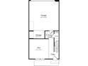 First floor plan showcasing garage, flex space, and foyer at 1728 Blanche St, Charlotte, NC 28262