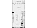 Main floor plan showcasing kitchen, dining area, and outdoor living space at 1736 Blanche St, Charlotte, NC 28262