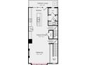 Main floor plan with kitchen, casual dining, and gathering spaces at 207 Tamala St, Davidson, NC 28036