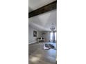 Spacious living room featuring a cowhide rug and stylish decor at 3431 Polkville Rd, Shelby, NC 28150