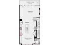 Second floor plan featuring kitchen, casual dining, and half bath at 5015 Westmead Ln, Charlotte, NC 28262