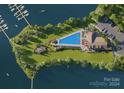 Community pool, clubhouse, and boat slips offering resort-style amenities at 4959 Marina Dr # 202, Sherrills Ford, NC 28673
