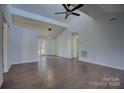 Spacious living room with hardwood floors and high ceilings at 2515 Dion Ave, Charlotte, NC 28212