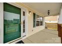 Front entrance with a green door and sidelights at 828 Holdcroft Ln, Rock Hill, SC 29730