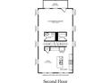 Second-floor plan featuring a gathering room, kitchen, and cafe at 1917 Galloway Rd # Lot 48, Charlotte, NC 28262