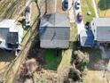 Aerial close-up view of the roof and backyard at 5701 Ilford St, Charlotte, NC 28215