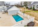 Smaller, secondary pool in need of cleaning at 37 Hamiltons Harbor Dr, Clover, SC 29710