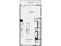 Main level floor plan with kitchen, dining, and half bath at 1754 Blanche St, Charlotte, NC 28262