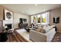 Spacious living room with sectional sofa, fireplace, and large windows at 2208 Millennium Dr # 88, Lancaster, SC 29720