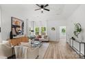 Bright living room featuring hardwood floors and modern decor at 266 Berry St, Rock Hill, SC 29732