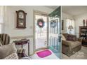 Inviting entryway with view of porch and living room at 1459 Erwin St, Lancaster, SC 29720