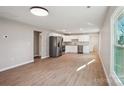 Modern kitchen with stainless steel appliances and white cabinets at 99 May St, Gastonia, NC 28052