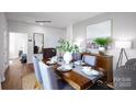 Spacious dining area with hardwood floors and modern decor at 1373 6Th Ne St, Hickory, NC 28601