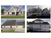 Multi-view rendering of a modern farmhouse with gray siding and white trim at 10229 Laurier Ln # 9, Huntersville, NC 28078