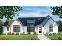 Two story home with white brick and gray roof at 1518 Billy Howey Rd # 6, Waxhaw, NC 28173
