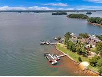 Private boat dock on a lake with gorgeous views at 19577 Meta Rd, Cornelius, NC 28031