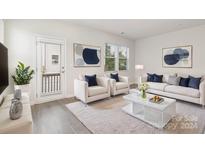 Living Room with white couches and a modern coffee table at 2307 Via Dei Conte Aly, Charlotte, NC 28205