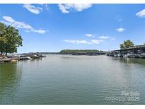 Scenic waterfront view with boats and docks at 7997 Redbird Ln, Sherrills Ford, NC 28673