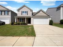 Two-story house with a two-car garage and well-maintained lawn at 1942 Eastway Dr, Dallas, NC 28034