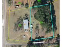 Aerial view of property showing home and surrounding land at 1658 Knoll Dr, Vale, NC 28168